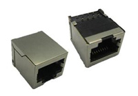 网络插座10P8C屏蔽 网络插座无塑胶脚(TM-56A0811E 短针成型式)